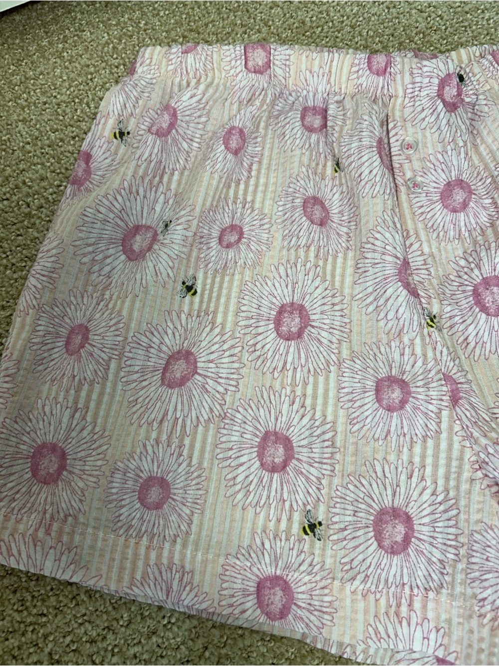 Rae Dunn Pajama Shorts Seersucker Size Medium Lot of 2 - Picture 4 of 9